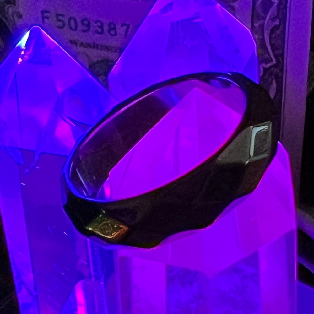 Faceted Hematite Ring - image 1